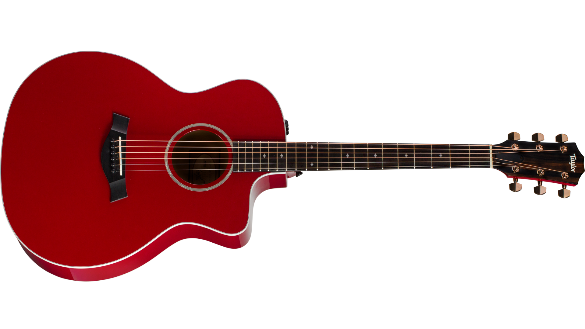 taylor red guitar