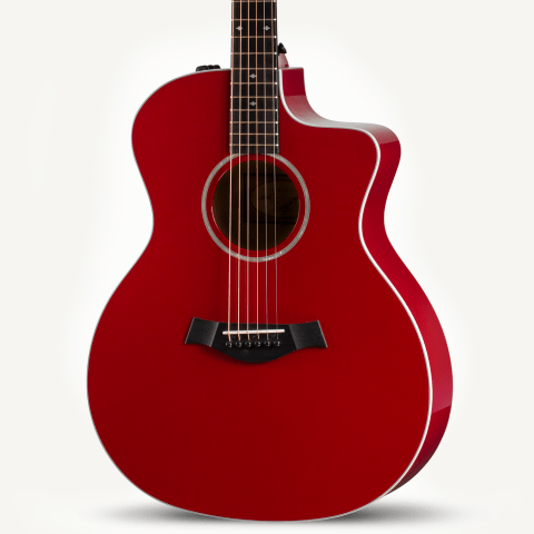 red taylor guitar