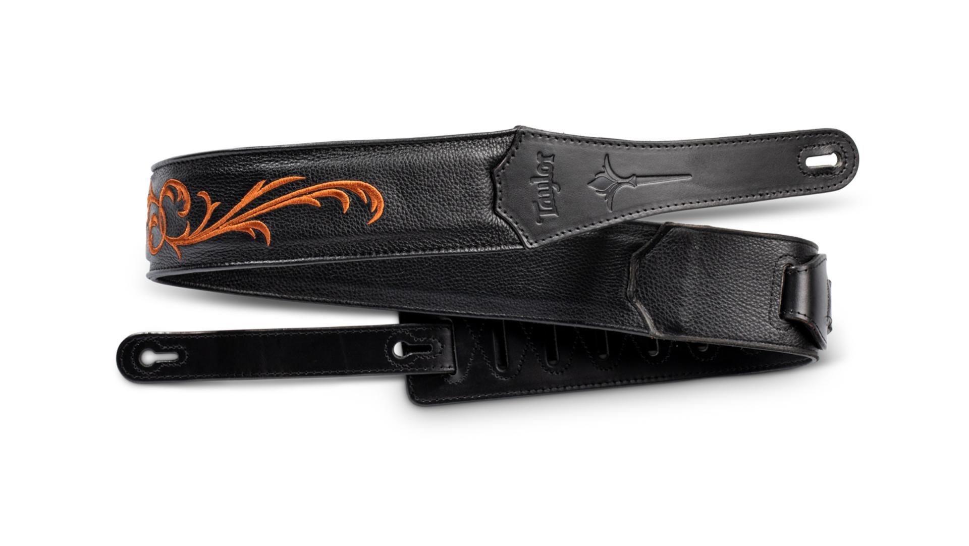 Taylor Nouveau Embroidered Leather Guitar Strap | Taylor Guitars