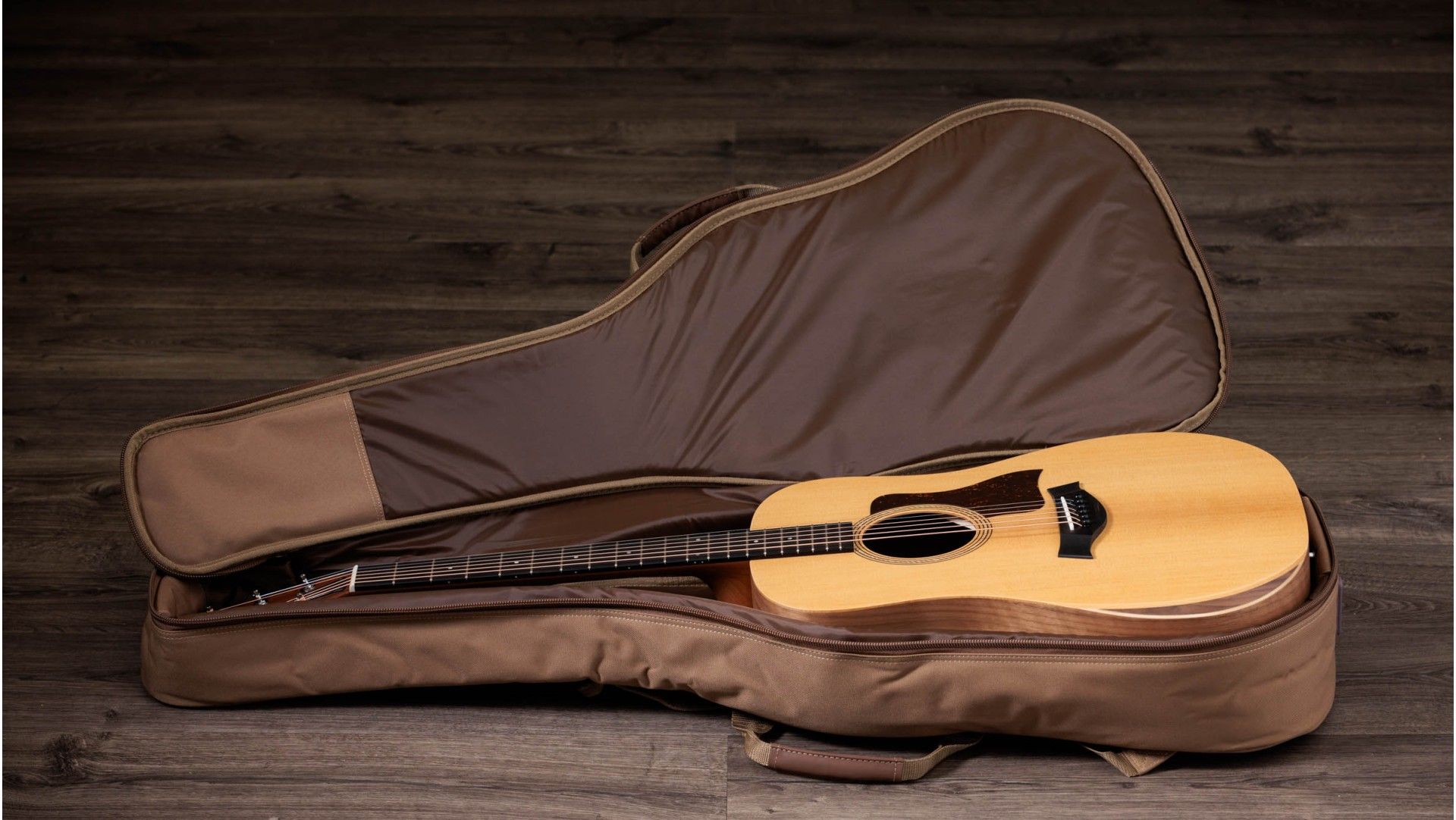 Academy 10e, Left-Handed Walnut Acoustic-Electric Guitar | Taylor Guitars