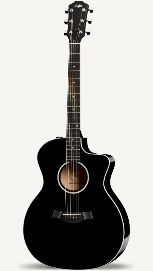 a black guitar