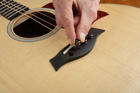 Changing Strings on a GS Mini Bass Taylor Guitars