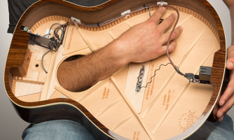 taylor acoustic guitar with pickup