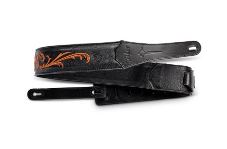 Taylor Nouveau Embroidered Leather Guitar Strap | Taylor Guitars